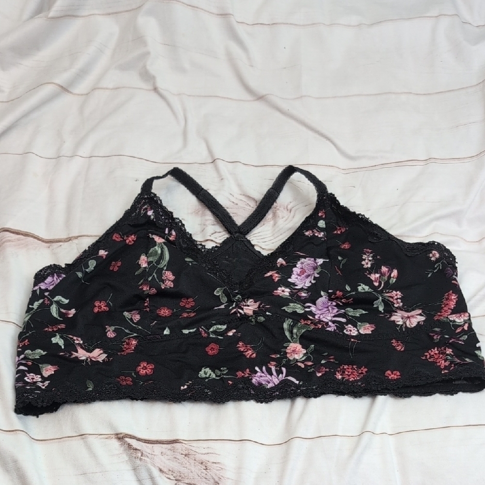 Torrid Black and Pink Camisole
